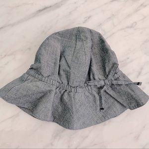 Baby Gap Blue Bow Hat Linen